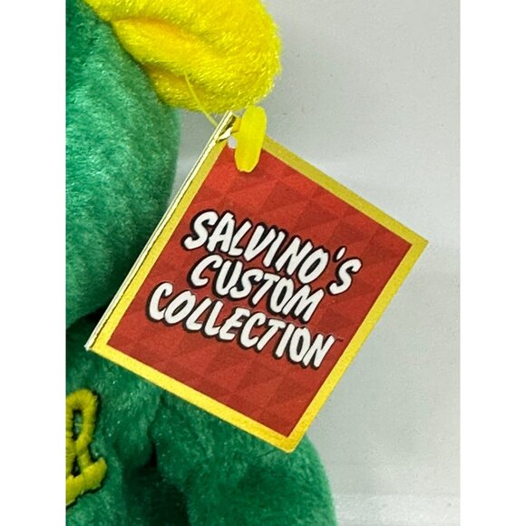 VTG Salvino’s Custom Collection York Fair Plush Teddy Bear Green & Yellow w/ Tag - Picture 2 of 7
